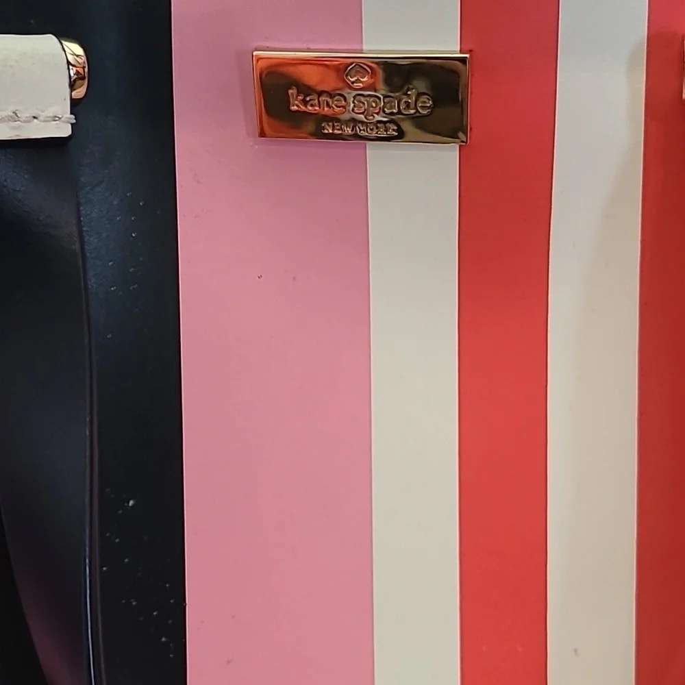 Kate ♠️  Striped leather bag - Picture 3 of 17